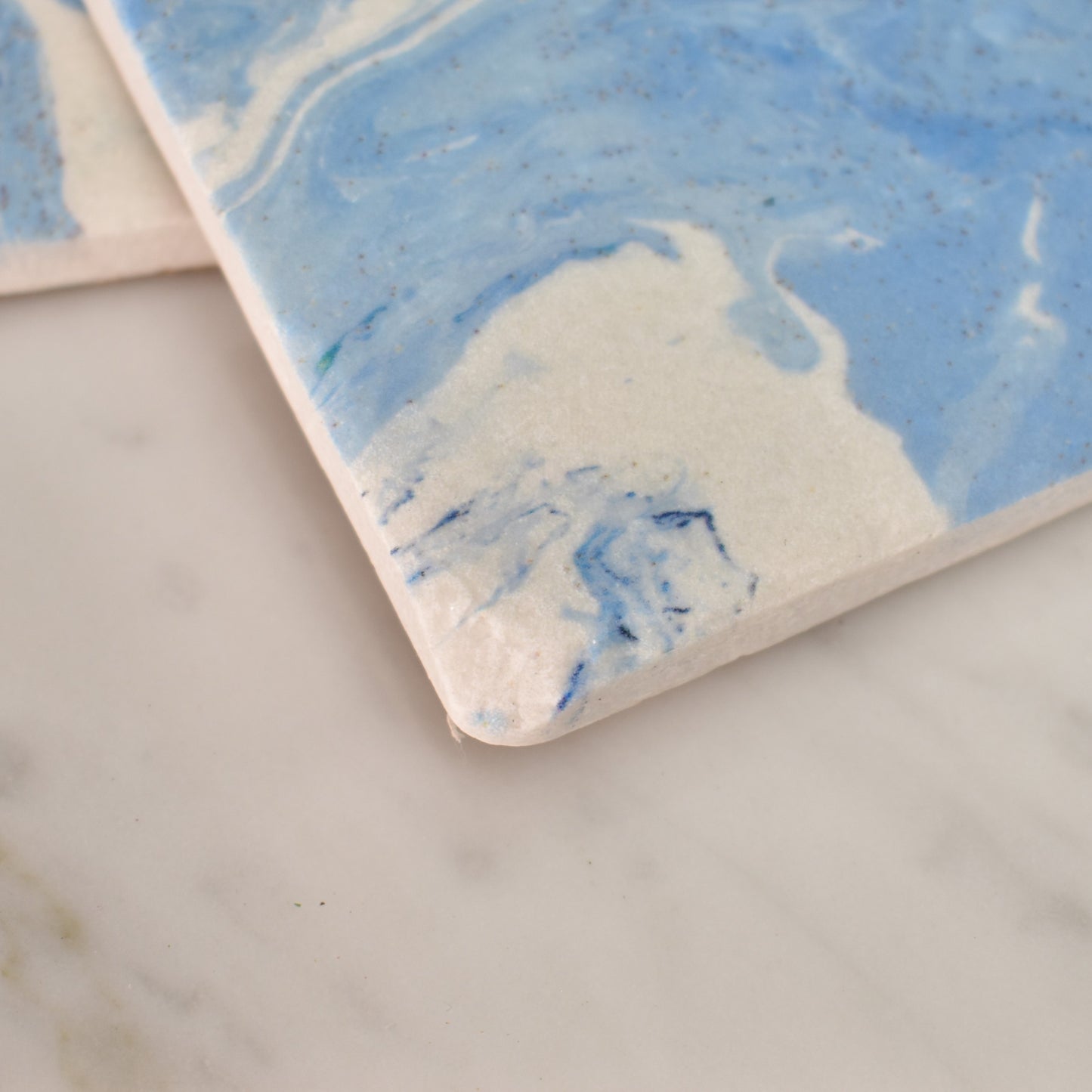 Blue Marble Coasters - Set of Four