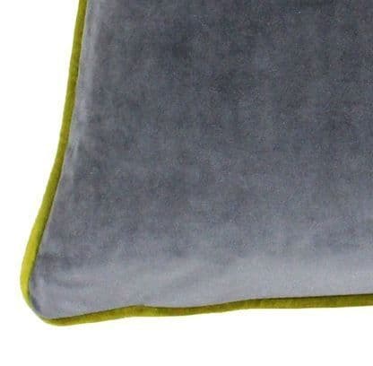 Charcoal & Moss 55cm Velvet Cushion