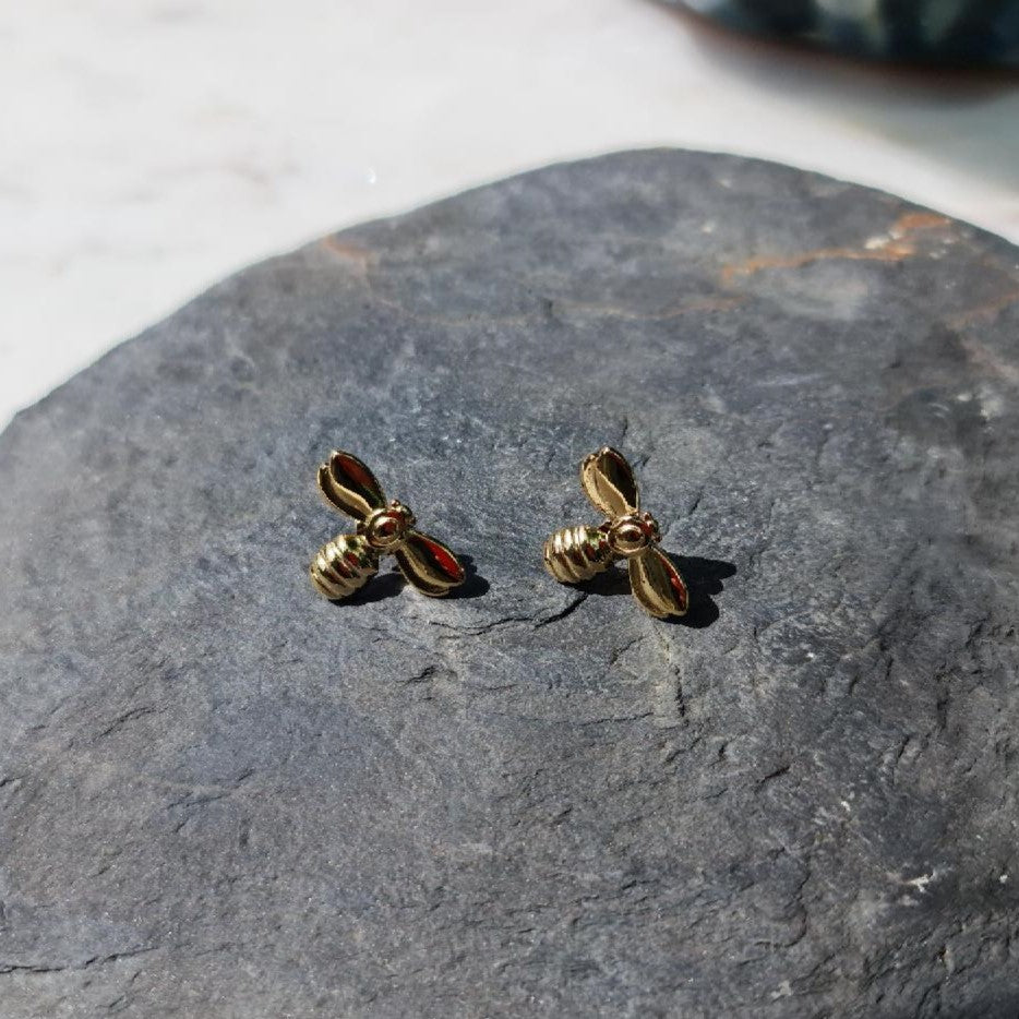 Bee Earings Gold & Silver Plated