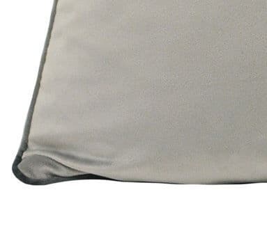 Grey & Charcoal 55cm Velvet Cushion