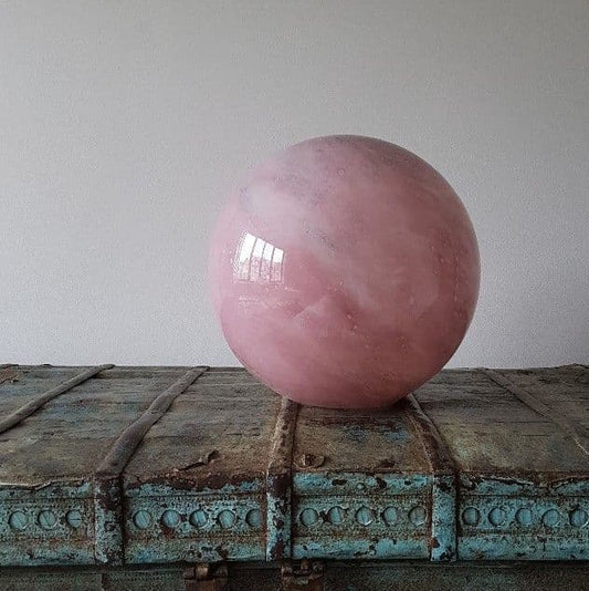 Pinks Handblown Glass Lamp - Sphere Large
