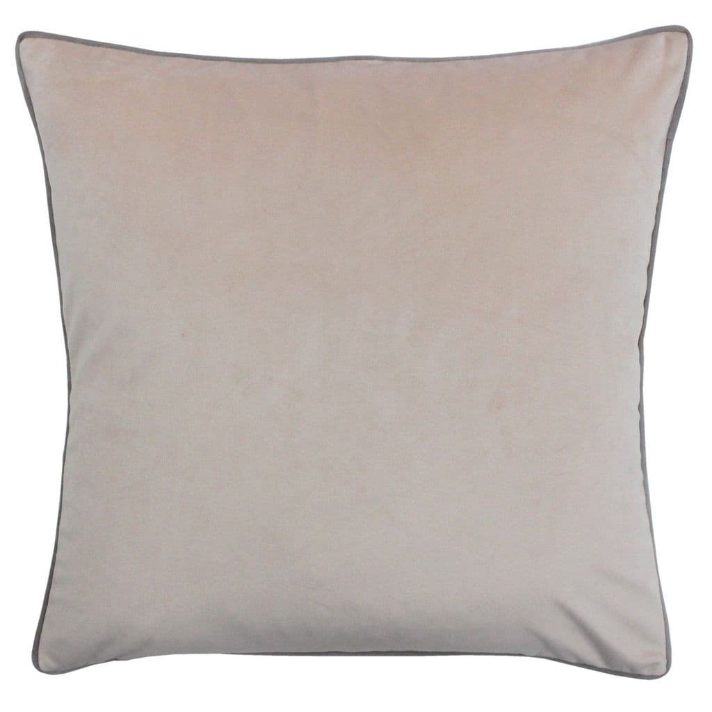 Blush Pink & Grey 55cm Velvet Cushion