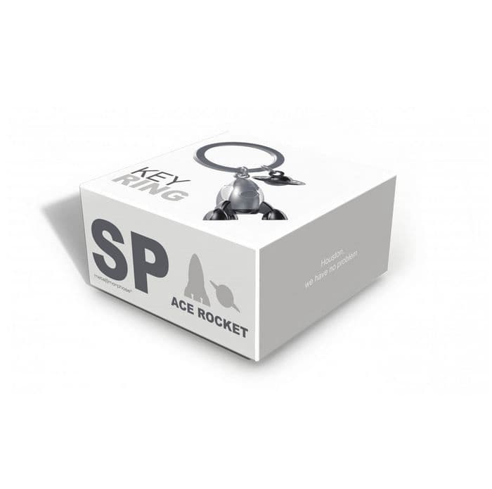 Rocket & Planet Keyring