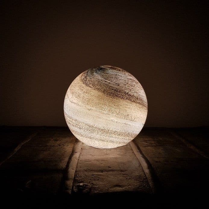 Sand & Sea Glass Lamp - Sphere Large