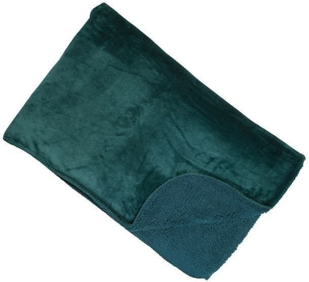 Teal Green Fleece Throw