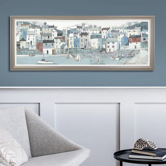 Waterfront Scene Framed Print