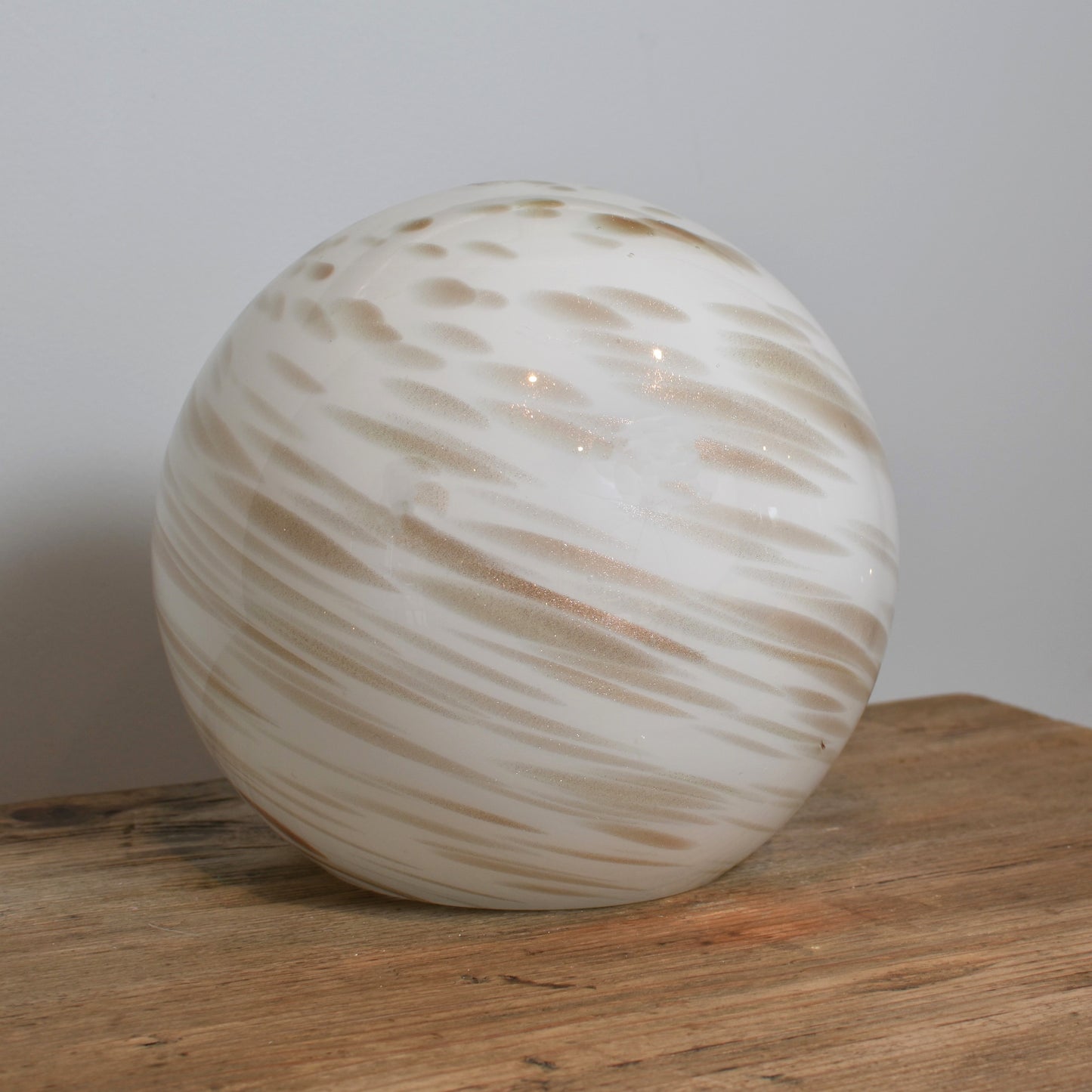 Bronze Dust Handblown Glass Lamp - Sphere Small