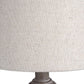 White Wash Wooden Table Lamp
