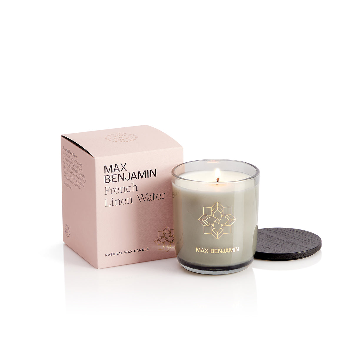 French Linen Water Candle - Max Benjamin
