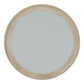 Washed Wood Round Framed Large Mirror