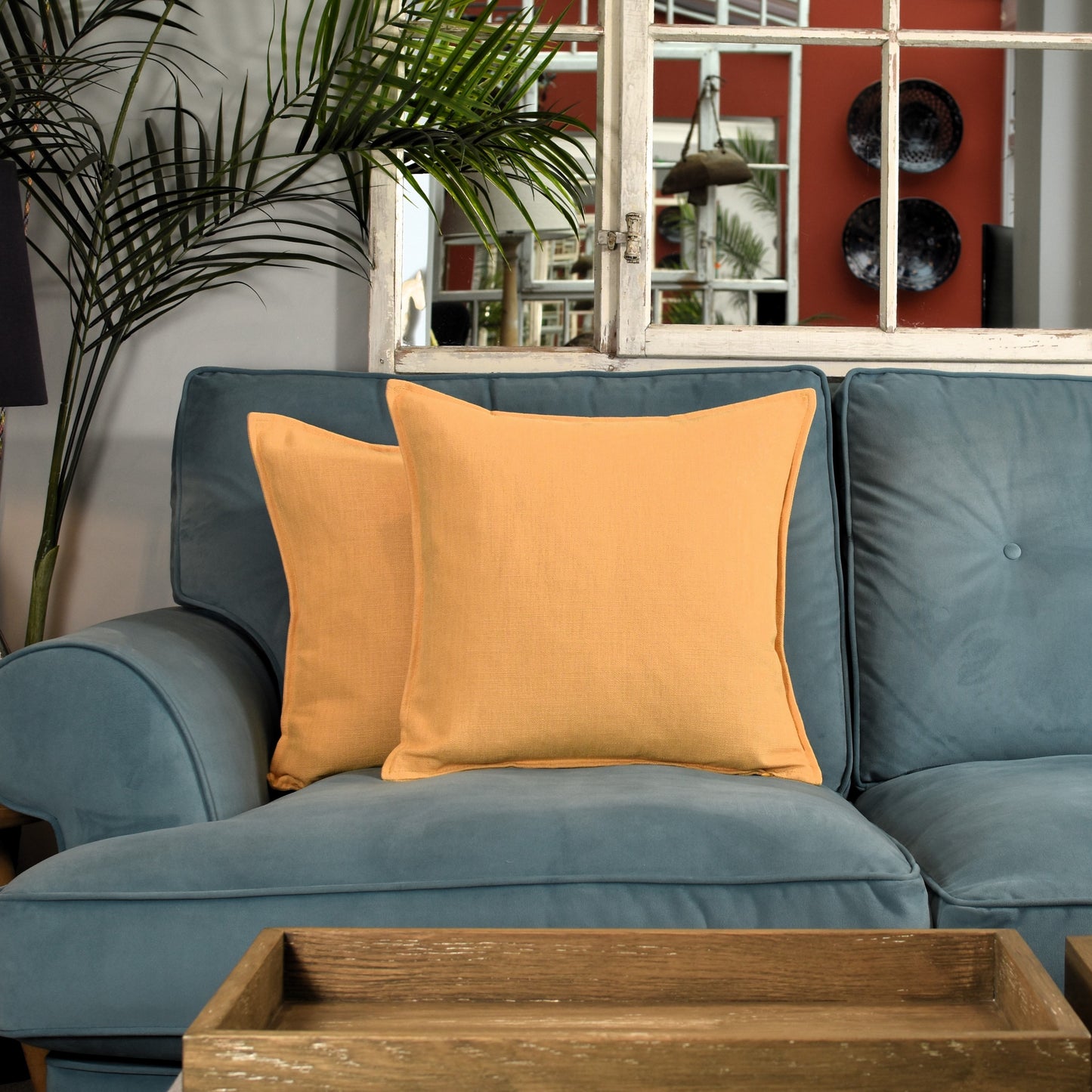 Linen Look 45cm - Pale Mustard Yellow