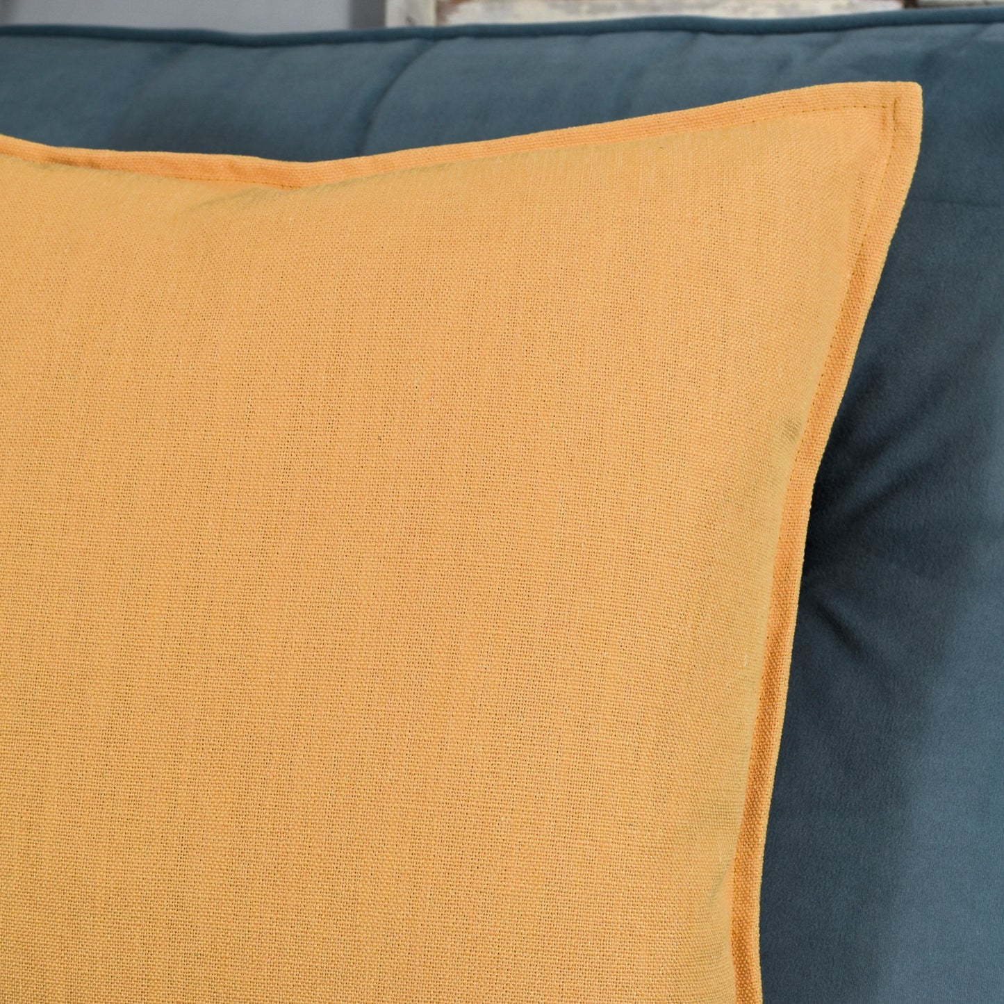 Linen Look 45cm - Pale Mustard Yellow