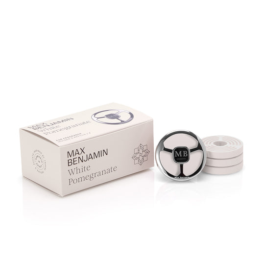 White Pomegranate Gift Pack Car Fragrance - Max Benjamin