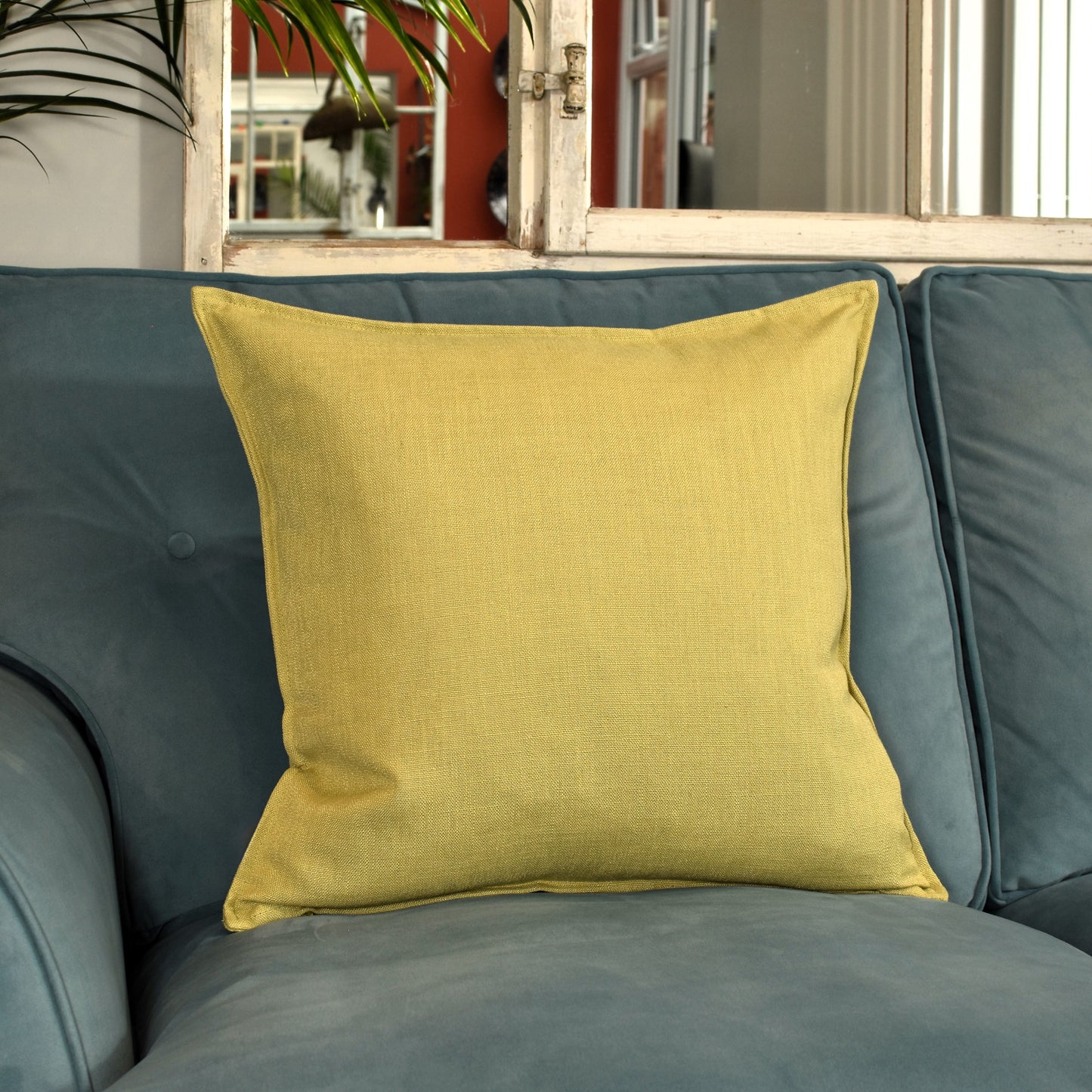 Linen Look 50cm - Pale Lime