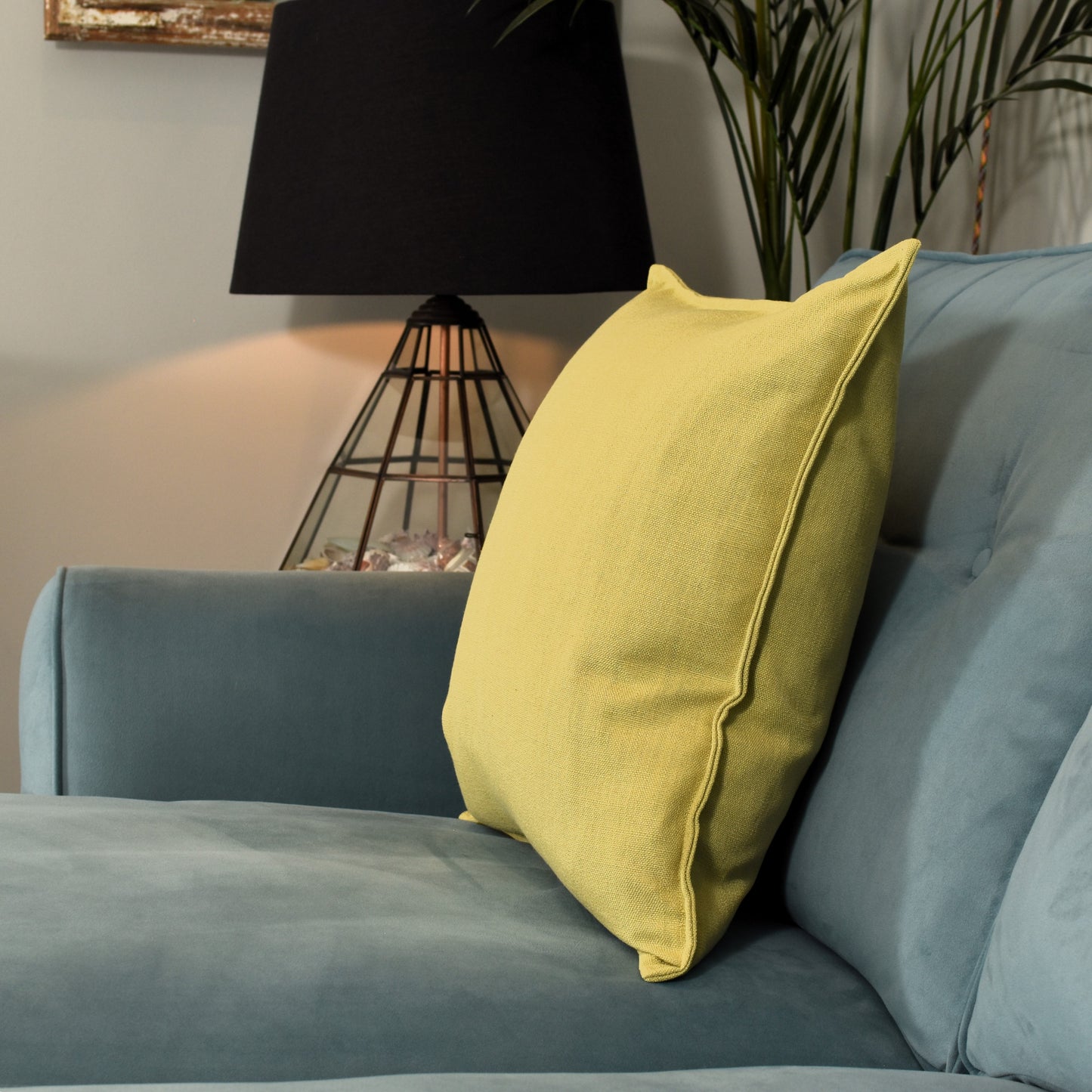 Linen Look 50cm - Pale Lime