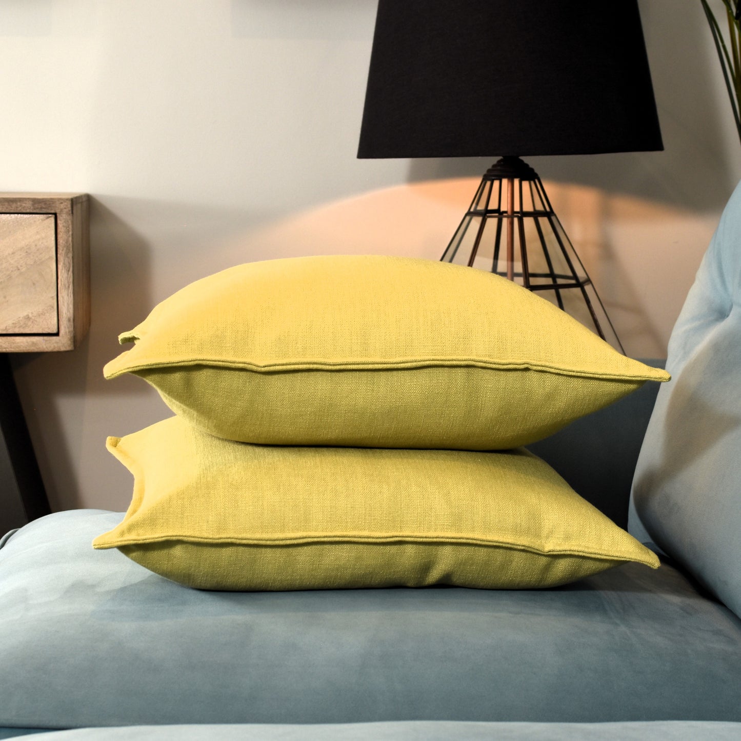 Linen Look 50cm - Pale Lime