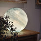 Aquamarine Glass Lamp - Sphere Large