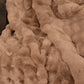Faux Rabbit Fur Throw - Taupe/Natural
