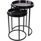 Set Of Two Silver Squares Occasional Tray Tables
