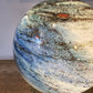 Copper Cloud Dark Swirl Handblown Glass Lamp - Sphere Large