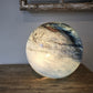 Copper Cloud Dark Swirl Handblown Glass Lamp - Sphere Large