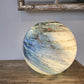 Copper Cloud Dark Swirl Handblown Glass Lamp - Sphere Large