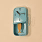 Sardine Tin Clock - Sky Blue & Mustard