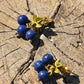 Blueberry Resin Fruit Earrings