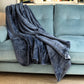 Navy Blue Fleece Throw