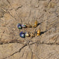 Clara Multi Tier Resin Earring - Blue Green & Pearl