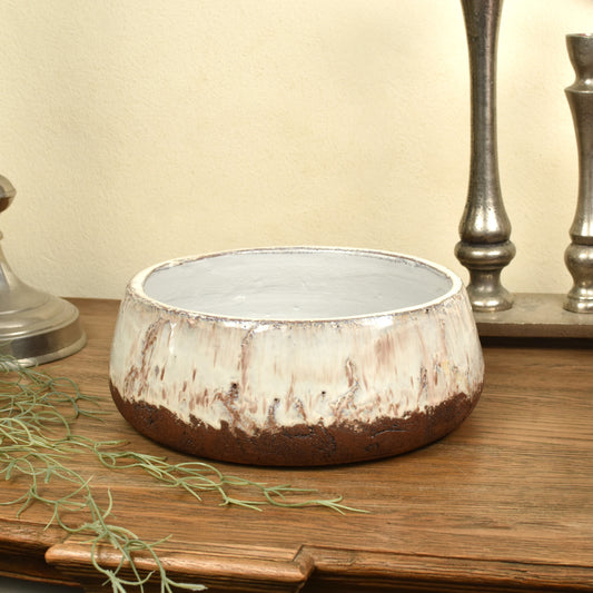 Shallow Rustic Glaze Bowl - Small