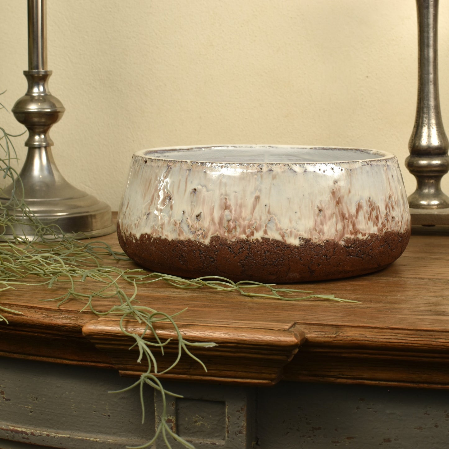 Shallow Rustic Glaze Bowl - Small