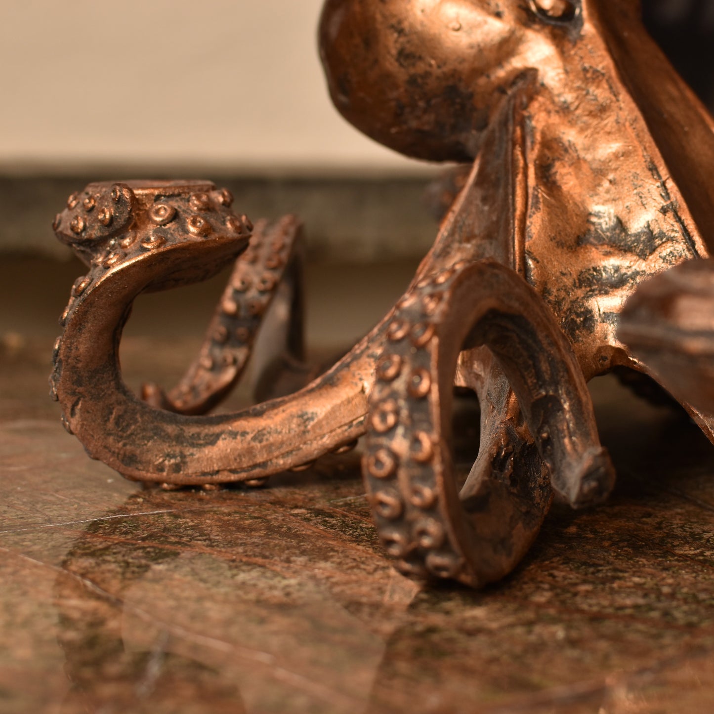 Bronze Octopus Candle Holder