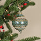 Carnival Band Handblown Glass Bauble - Jade Green - Large