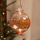 Carnival Band Handblown Glass Bauble - Amber - Large