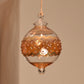 Carnival Band Handblown Glass Bauble - Amber - Large