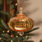 Victorian Coach - Egyptian Glass Bauble - Amber - Large
