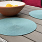Round Woven Placemat - Sea Green