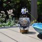 Diamond Design Glass LED Battery Light - Grey