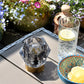 Diamond Design Glass LED Battery Light - Grey