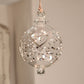 Fireworks Handblown Glass Bauble - Silver - Large
