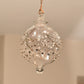 Fireworks Handblown Glass Bauble - Silver - Large