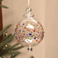 Fireworks Handblown Glass Bauble - Multi Coloured - Large