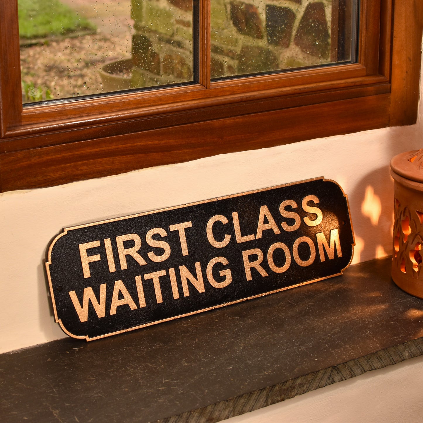 First Class Waiting Room Sign