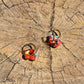 Lottie Resin Flower Hoop Earring - Multi Coloured