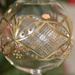 Gatsby Handblown Glass Bauble - Gold & Clear - Large