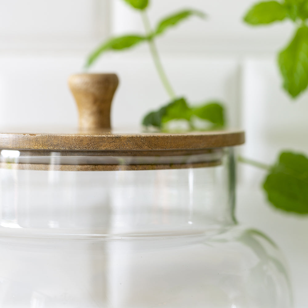 Glass Storage Jar with Lid - Large