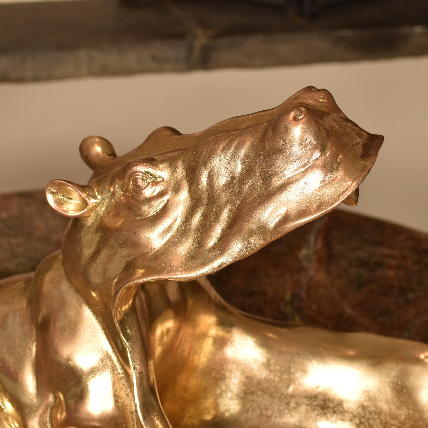 Big Mouth Hippo Bowl - Gold