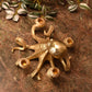 Gold Octopus Candle Holder