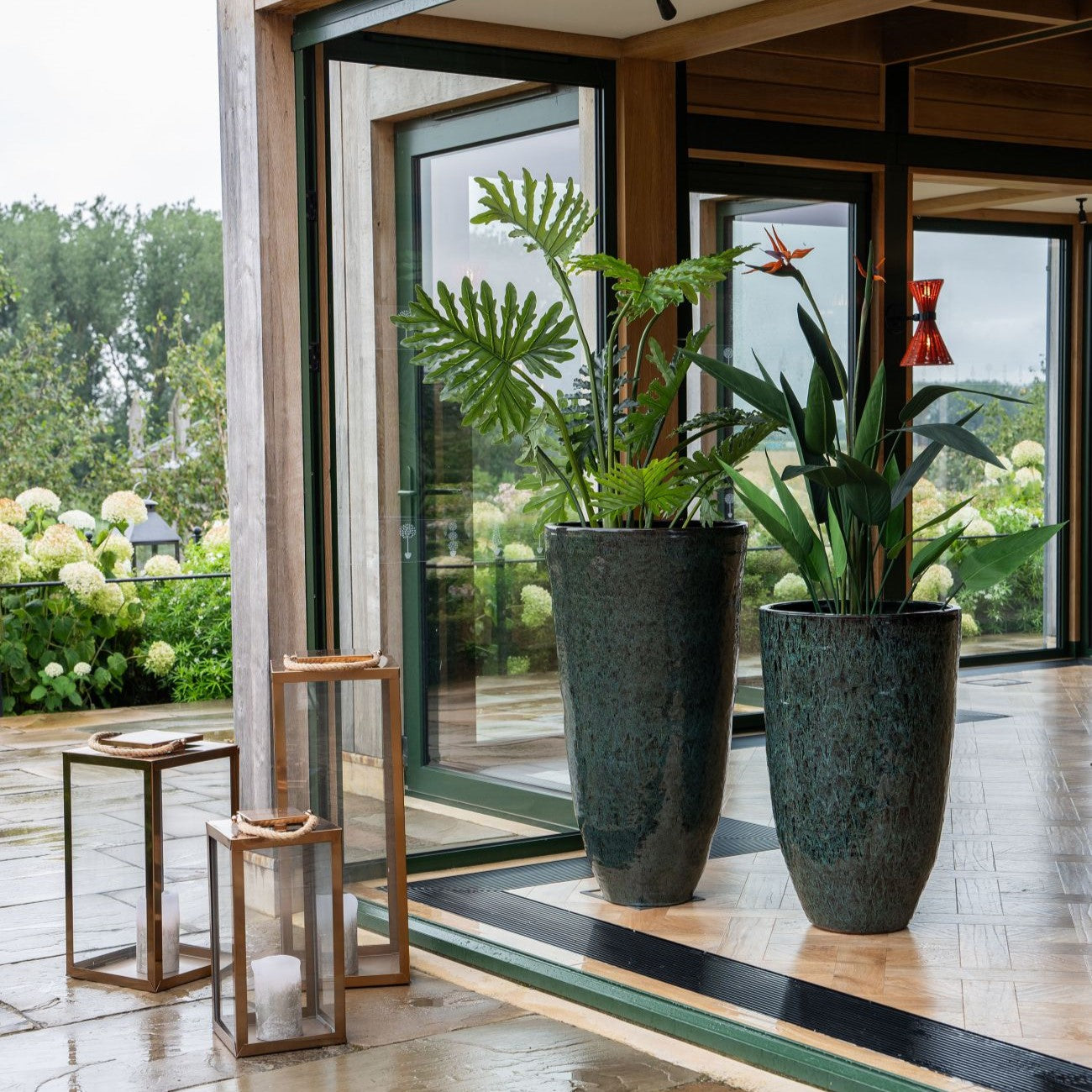 Iberico Planter - Large - Greens & Browns